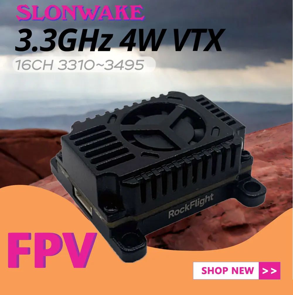 SLONWAKE FPV 3.3G 16CH 4000mW  - Rc Transmitter Drone 评论和价格
