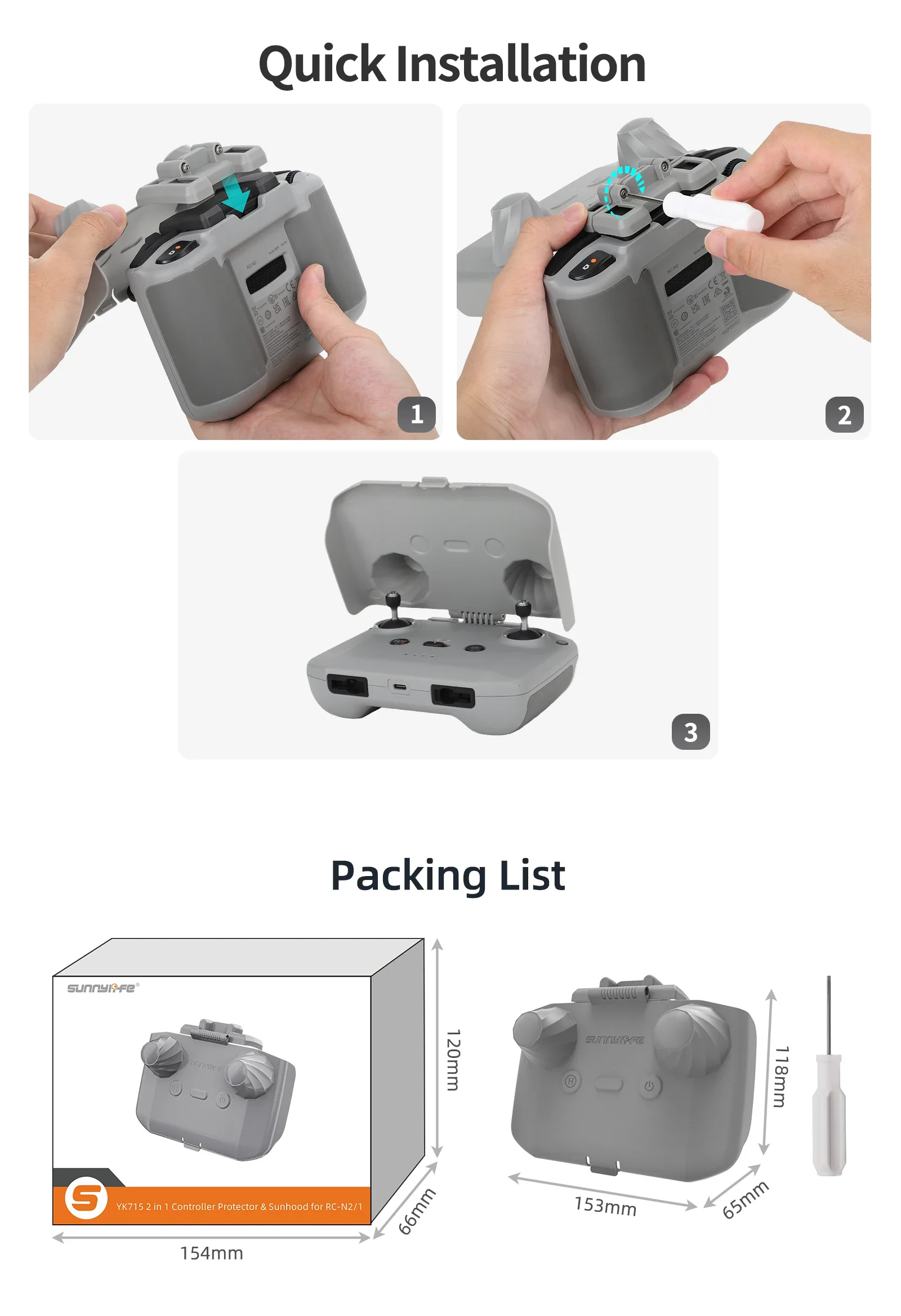 2 in 1 Controller Protector Su - Drone Rc Pro 2 评论和价格
