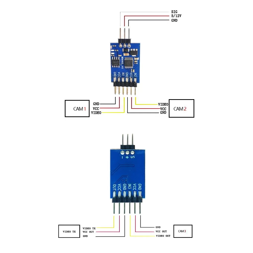 5.8G 3 Channel Video Switcher  - Drone Rc Airplane 评论和价格