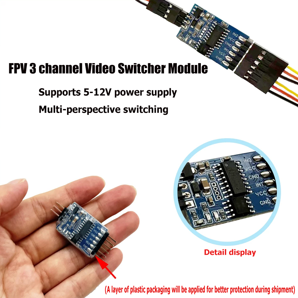 5.8G 3 Channel Video Switcher  - Drone Rc Airplane 评论和价格