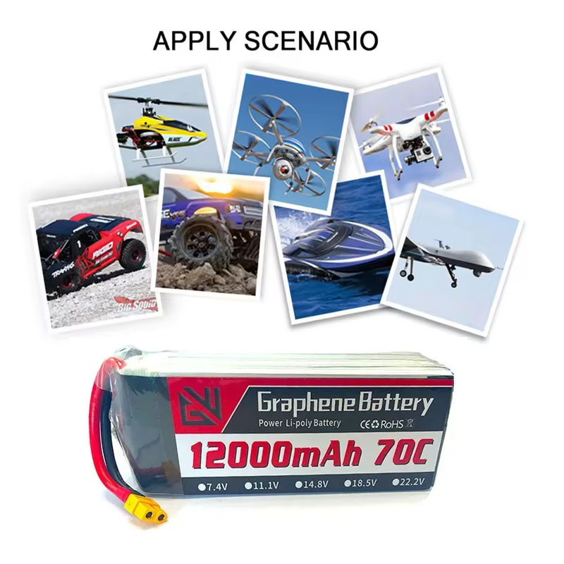 12000mAh 6S 22.2V 70C RC Lipo  - Drone Rc Game 评论和价格