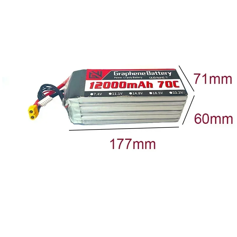 12000mAh 6S 22.2V 70C RC Lipo  - Drone Rc Game 评论和价格