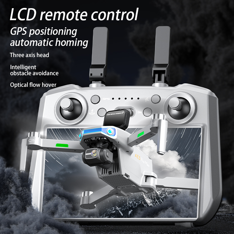 AE3 PRO Max NEW LCD SC GPS Dro - Drone Rc Helicopter With Camera 评论和价格