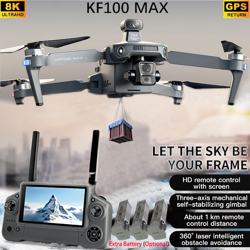 KF100 MAX GPS Drone 4K Camera  - Drone Rc Helicopter With Camera 评论和价格