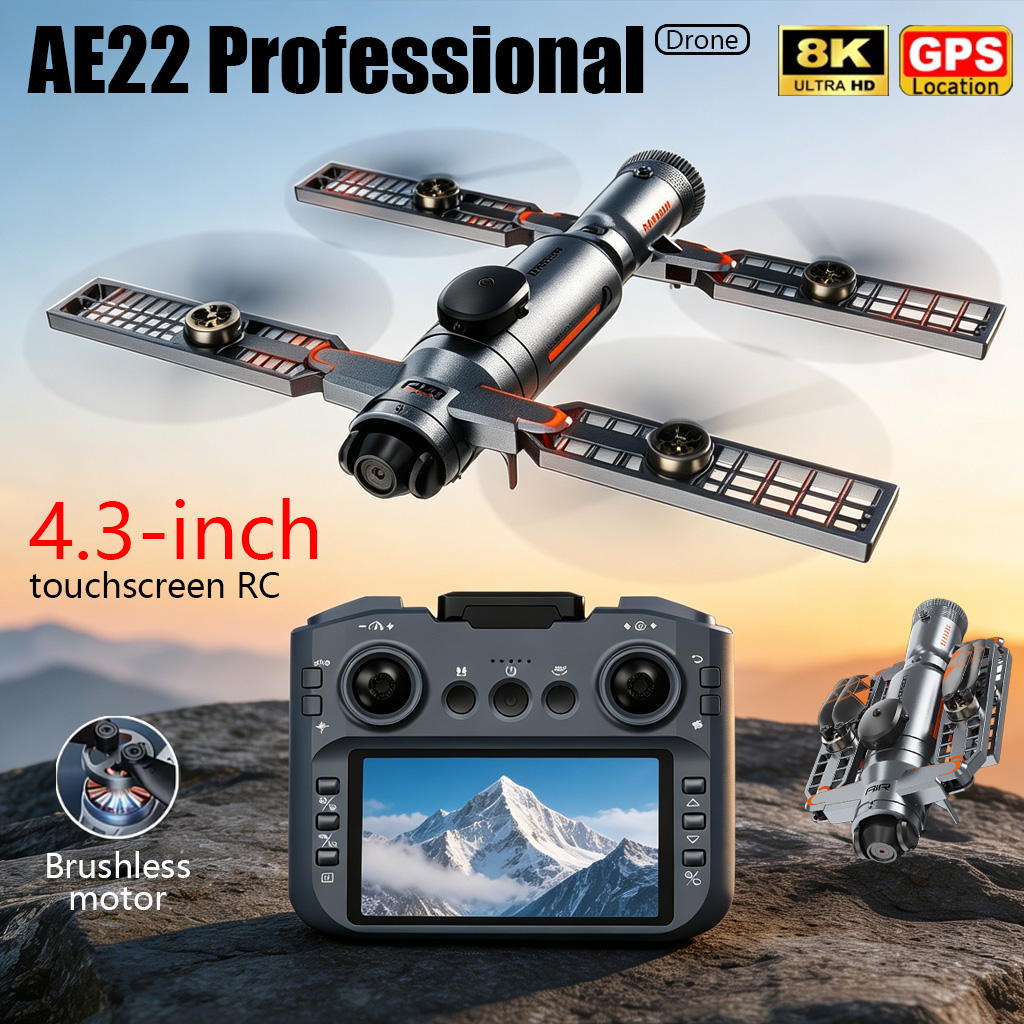 Upgraded AE22 PRO MAX Foldable - Drone Rc Pro 2 评论和价格