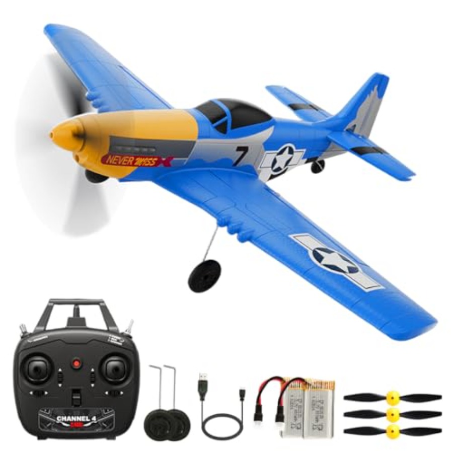 P51D RC Plane 4CH 2.4GHz RTF R - Drone Top Rc 评论和价格