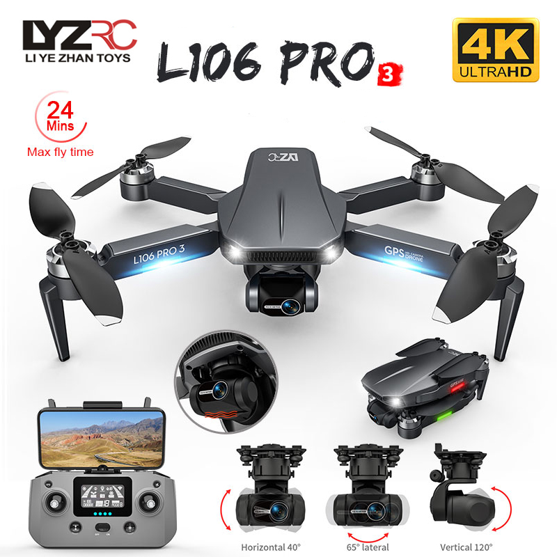 L106 Pro 3 Drone 5G WIFI FPV F - Drone Rc Pro 2 评论和价格