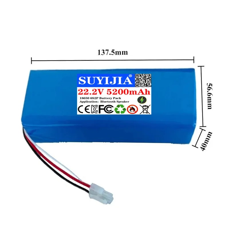 New 18650 Battery 22.2V 5200mA - Drone Rc Game 评论和价格
