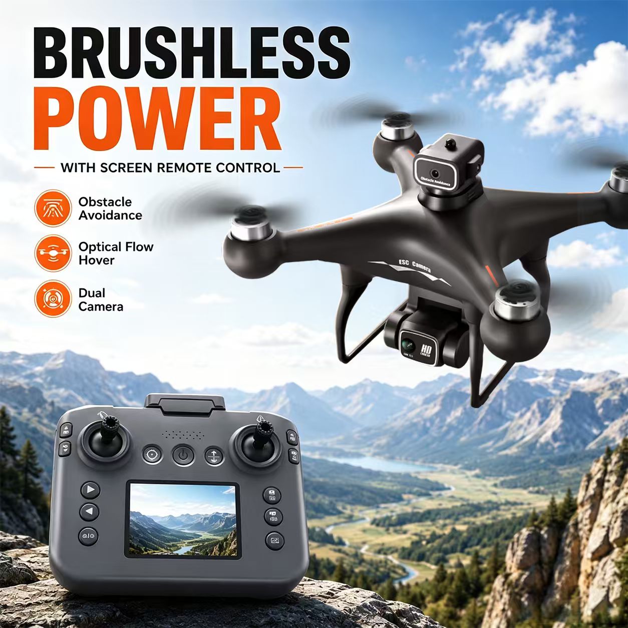ZNLYRION RC Drone S116 Brushle - Drone Rc S116 评论和价格